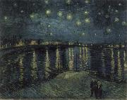 Vincent Van Gogh Starry Night over the Rhone painting